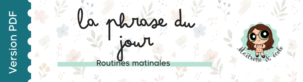 Mes routines matinales 29