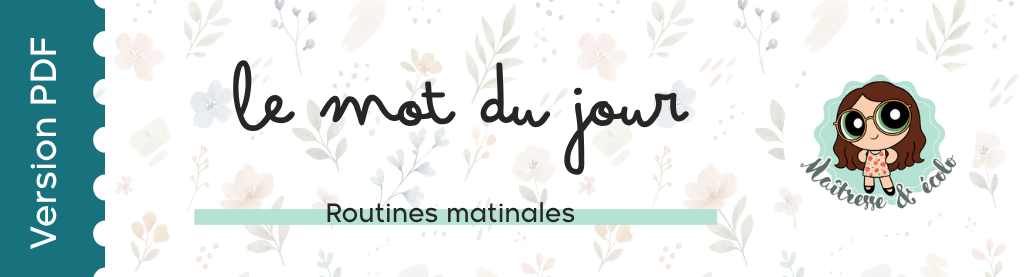 Mes routines matinales 30