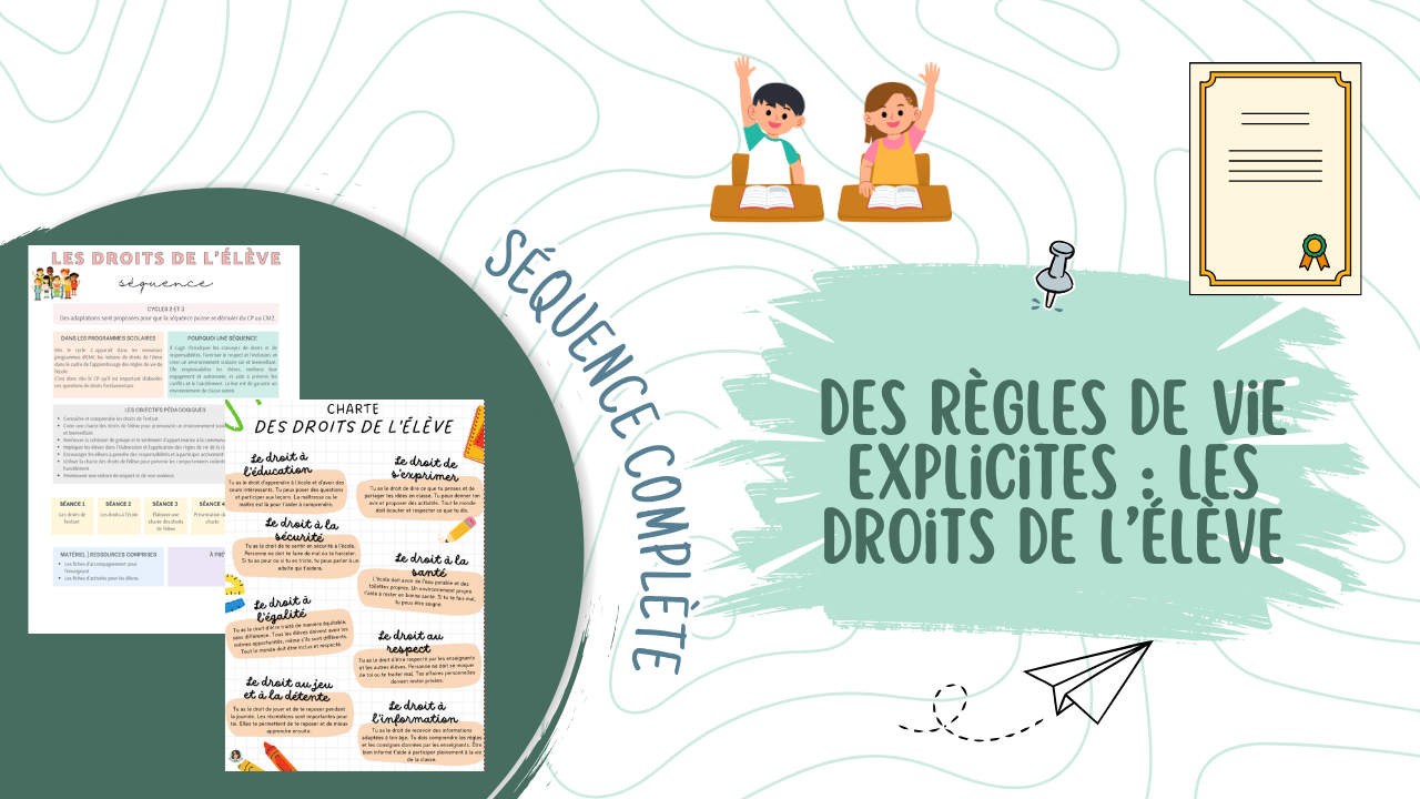 Des règles de vie explicites : les droits de l&rsquo;élève
