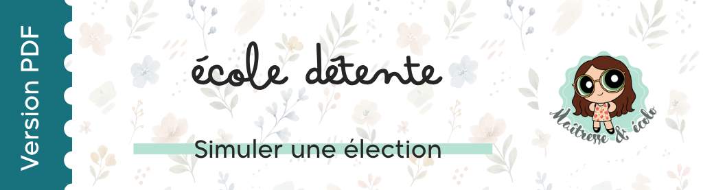 Simuler une élection en classe 10